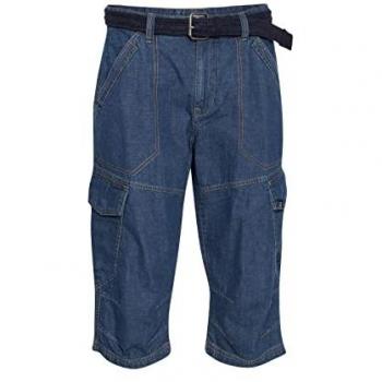 FQ1924 Herren Cargoshorts Bermuda Denim Mittelblau Größe S