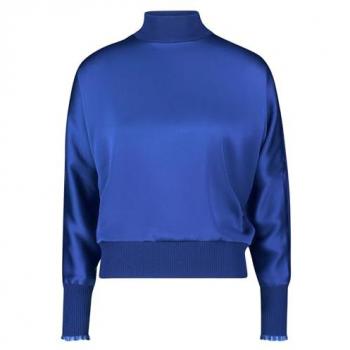 Zero Strickpullover »zero Pullover glänzende Vorderseite«