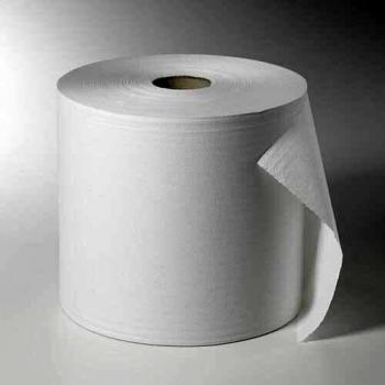 Putzrollen, 2-lagig Ø 33 cm · 38 cm x 28 cm weiß 1.500 Abrisse, Hülse Ø 7 cm