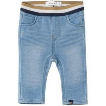 MSILAS 7025 Pantalón Infantil de Denim Lúcido Azul