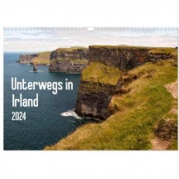 Unterwegs in Irland (Wandkalender 2024 DIN A3 quer) CALVENDO Monatskalender