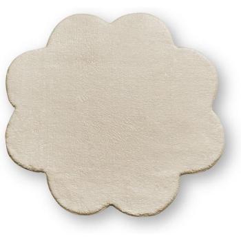 Alfombra Suave Flor Beige 80x80