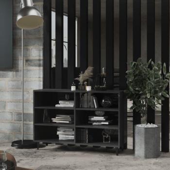 Aparador de madera contrachapada gris Torana 103,5x35x70 cm