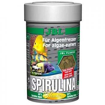 JBL Spirulina 30004 Premium Flockenfutter für Algenfresser 100 ml