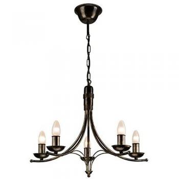 Candelabro Negro Lamkur Luca 5 Focos E14