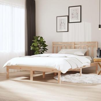 VidaXL King Size Solid Wood Bed Frame without Mattress