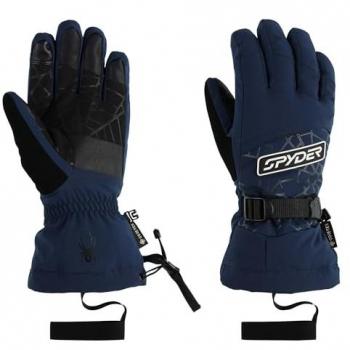 Guantes de esquí Spyder Overweb GORE-TEX para hombre, color azul marino, talla M