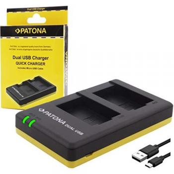 Chargeur rapide dual USB Patona pour Olympus OM-D E-M10 et PEN séries