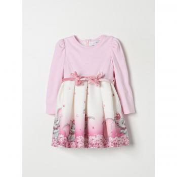 Abito in neoprene rosa per bambina Monnalisa con motivo Dumbo, taglia 9M