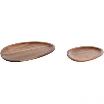 Piatti Home ESPRIT – Legno di Acacia Naturale 26×18 cm