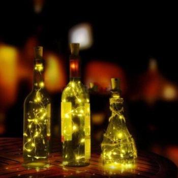Lampe Nuit Cristalline en Vin