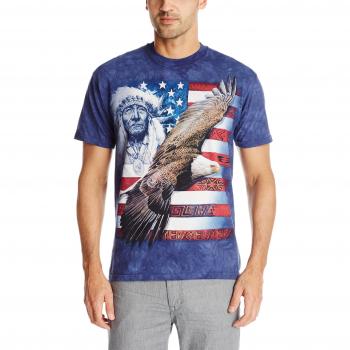 Mountain Unisex Größs 2XL Spirit of America Adler US Flagge Shirt