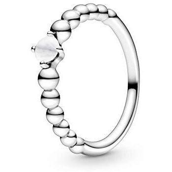 Anillo de plata de ley 925 Pandora, diseño solitario, talla 54