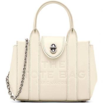 Marc Jacobs Ledertasche – Mini Bag “The Turnlock” Crossbody Tote – Weiß – Damen 2f4hcr015h04