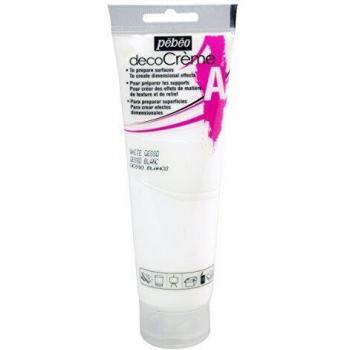 Auxiliaire déco Crème Gesso blanc 120 ml