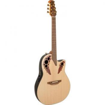 Ovation USA Elite Deep Cutaway Electric Guitar – Black Pearl