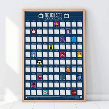 Gift Republic 100 Must-Watch TV Series Scratch-Off Poster