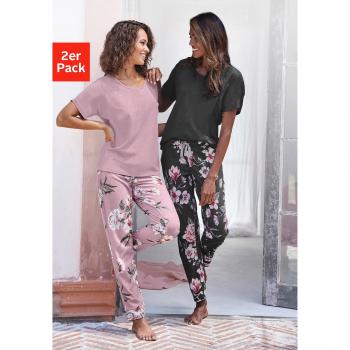 Vivance Dreams Schlafanzug (4-teilig, 2 Teile) mit Blumenprint