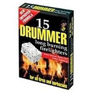 Drummer Firelighters Block 15 Pack