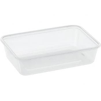 Tarrina de Plástico PP Transparente 500ml – Set 50 unidades