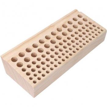 Organizador Industrial de Cuero y Madera con Soporte de Perforadora