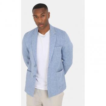 Brave Soul Men's Large Light Blue Chambray Blazer