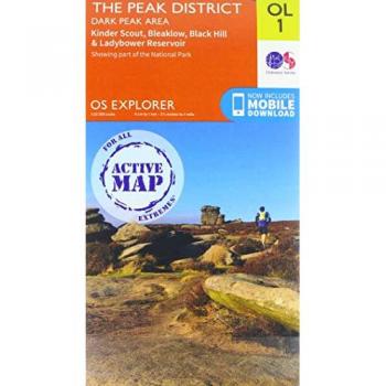 Ordnance Survey Map of The Peak District