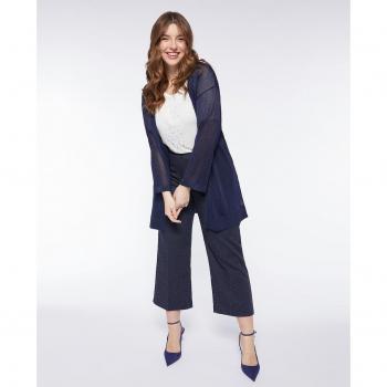 Cárdigan Lurex Longitud Premium para Mujeres – Fiorella Rubino