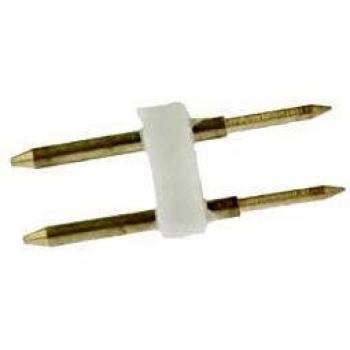 10 PZ Spina 2 Pin 6mm per Striscia LED Monocromatica 220V con Alimentatore