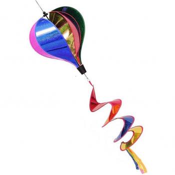 Striped Air Balloon Wind Spinner