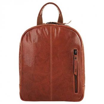 X-Zone Rucksack, echt Leder, 29x25x10 cm, braun