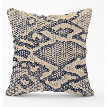 Grey Snake Skin Outdoor Cushion