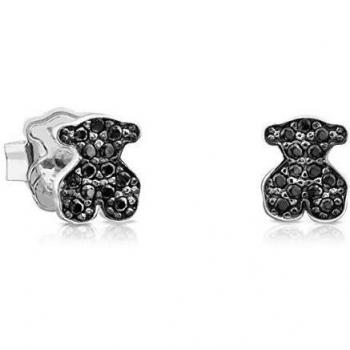 Pendientes de plata de primera ley Motif con espinela de TOUS