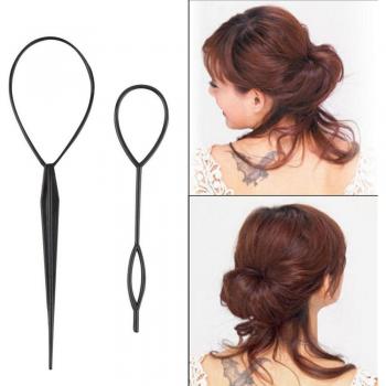 Hair Styling Clip and Donut Maker Set