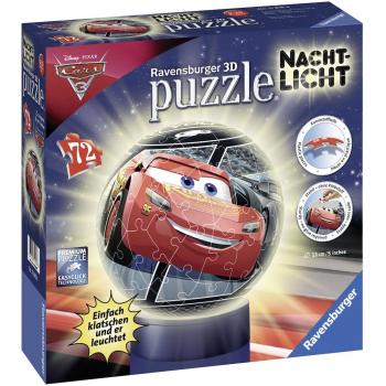 Nachtlicht‑Puzzle “Cars 3” – 72 Teile, Ravensburger 11816