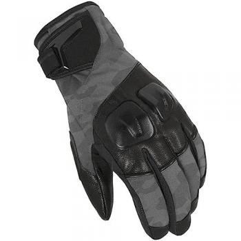 Macna Task RTX Camo wasserdichte Motorradhandschuhe Schwarz Grau 2XL