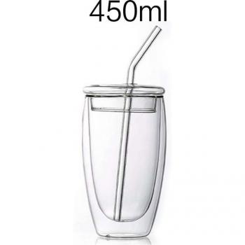 Tasse transparente isolée 450ml