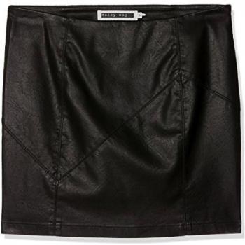 Name It NMREBEL PU Nw Short Skirt Noos Gonna, Nero