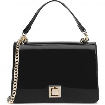 Jenny Fairy Handtasche Modell 026‑06 – Dunkelgrau/Schwarz