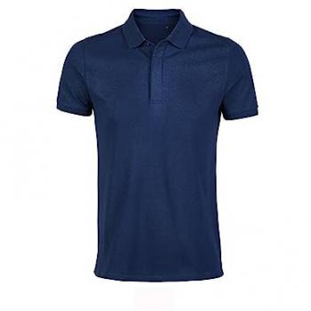 Blaues Polo Shirt „Owen“ von Sol’s – Herren, M