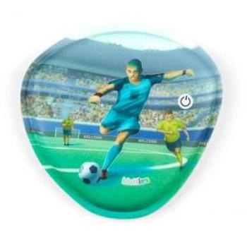 Ergobag Schulranzen Blinkie Klettie Fussball (1 Stück), Klettverschluss, Klettmotiv