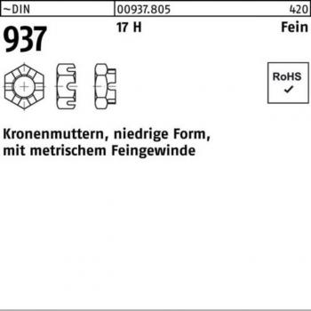 Feingewinde Kronenmutter M14x1,5 17H