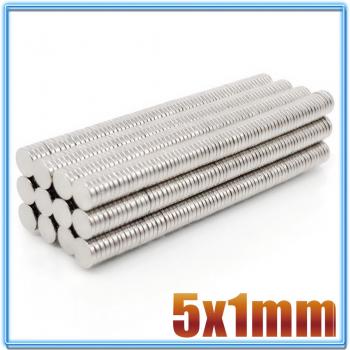 Mini N35 Neodymium Magnets 5x1 5x1.5 5x2 5x3 5x4 5x5 mm, 100 Pack