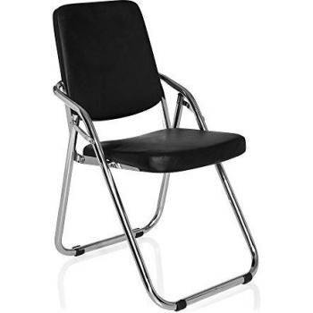 Hjh OFFICE Klappstuhl ESTO – Konferenzstuhl mit kunststoffverstärktem Leder