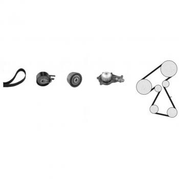 Behr Hella 8MP 376 816-871 Premium Line Kit Pompa Acqua + Cinghie Dentate
