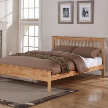 Flintshire Pentre Hardwood Oak Bed Frame