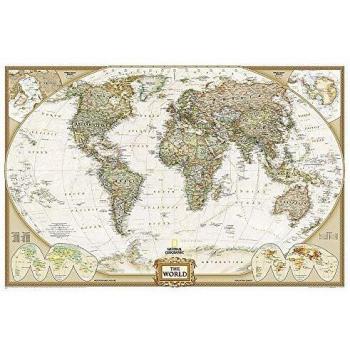 Executive Weltkarte, politisch, laminiert: 1:38931000: Wall Maps World