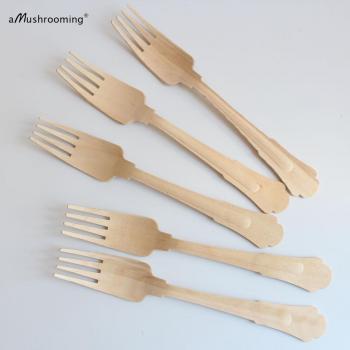 Large Retro Wooden Forks
