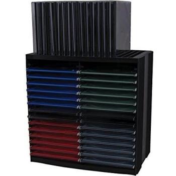 Fellowes CD‑Schacht 48 Stück – Auswurfsystem, Schwarz