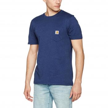 Carhartt Herren T-Shirt CH S Pocket, Blau